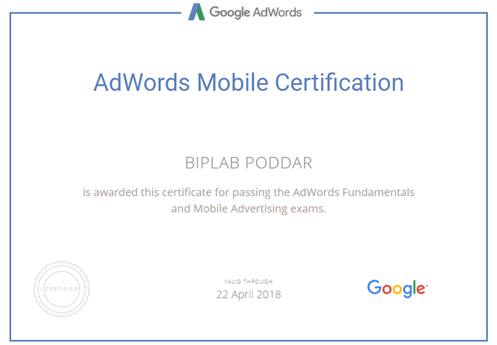 adwords-mobile-certification