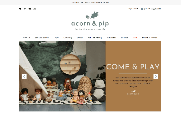 Acorn Pip Children s clothing toys gifts décor
