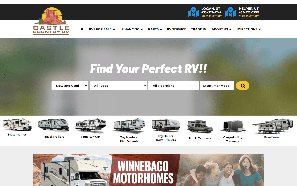 New and Used RVs for Sale in Utah Castle Country RV